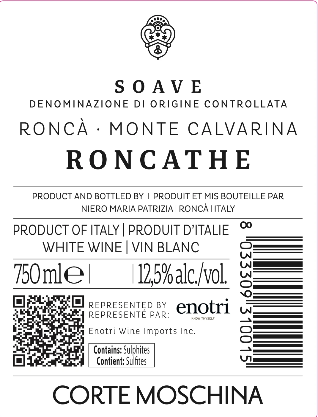 Corte Moschina Roncathe label